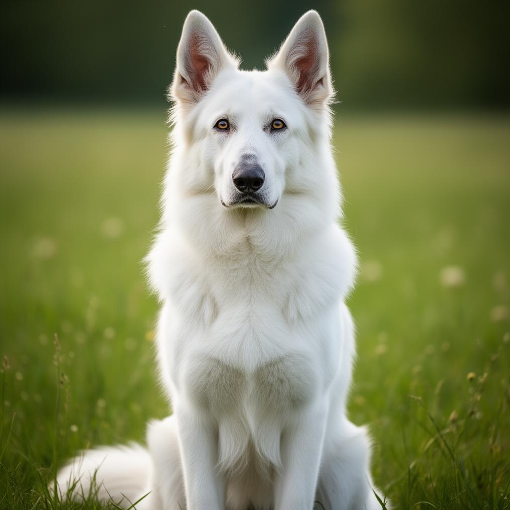 Haki, our white German Shepherd sire